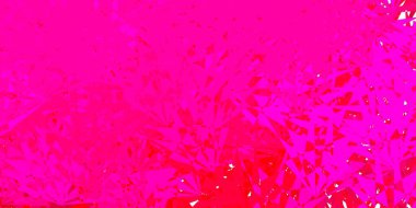 Rastgele üçgenli açık pembe vektör dokusu. Üçgen şekilleri soyut bir şekilde renk değişimine sahiptir. Duvar kağıtları için desen.