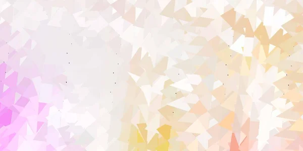 浅粉色 黄色矢量抽象三角形纹理 现代抽象图解与多边形三角形 登陆网页设计 — 图库矢量图片