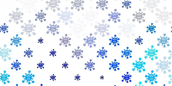 Μπλε Ανοιχτό Πράσινο Διανυσματικό Μοτίβο Στοιχεία Κορωναϊού Απλό Σχέδιο Αφηρημένο — Διανυσματικό Αρχείο