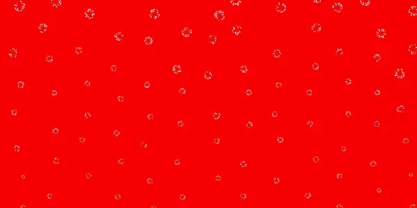 Ljusgrön Röd Vektorstruktur Med Diskar Glitter Abstrakt Illustration Med Färgglada — Stock vektor