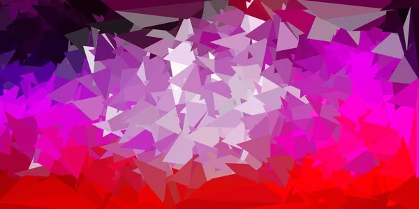 Design Polygonal Géométrique Violet Clair Vecteur Rose Illustration Verre Cassé — Image vectorielle