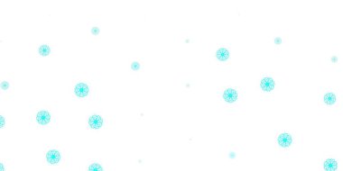 Açık yeşil vektör karalama desenli çiçekler. Sıradan arka planda çiçekler olan basit bir tasarım. İşiniz için en iyi tasarım.