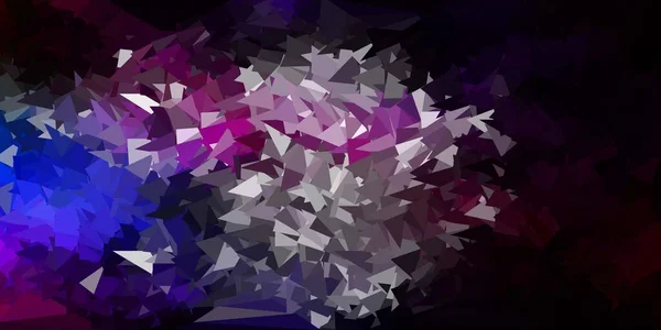 Scuro Multicolore Vettore Astratto Triangolo Sfondo Illustrazione Gradiente Stile Poligonale — Vettoriale Stock