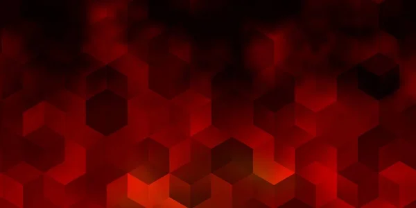 Світло Оранжеве Векторне Компонування Шестикутними Формами Ілюстрація Кольорових Гексагонів Розмитій — стоковий вектор