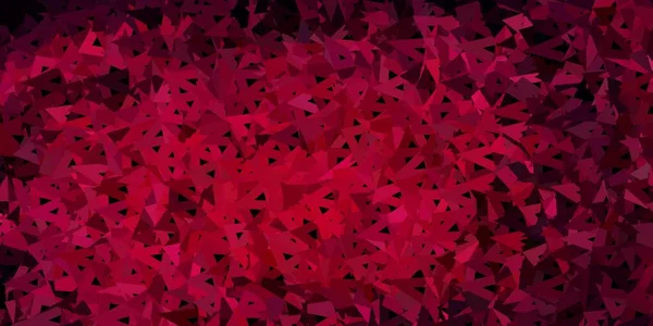 Diseño Triángulo Poli Vector Rosa Oscuro Ilustración Vidrio Roto Con — Vector de stock
