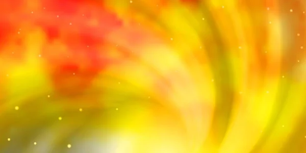 Світло Оранжева Векторна Текстура Красивими Зірками Сучасна Геометрична Абстрактна Ілюстрація — стоковий вектор