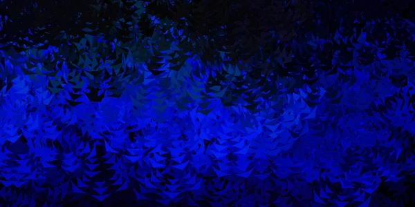 Темно Синий Векторный Фон Треугольниками Абстрактная Градиентная Иллюстрация Треугольниками Дизайн — стоковый вектор