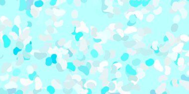 Soyut biçimlere sahip açık mavi vektör şablonu. Basit gradyan şekilli renkli bir çizim. Cep telefonları için arka plan.