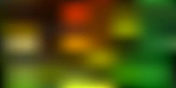 Verde Escuro Vetor Amarelo Desfocado Modelo Ilustração Colorida Abstrata Com — Vetor de Stock