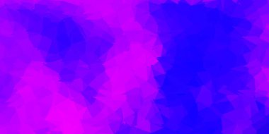 Açık mor, pembe vektör çokgen arka plan. Üçgen konseptli mozaik renkli çizimler. Tasarımın için en iyi seçim.