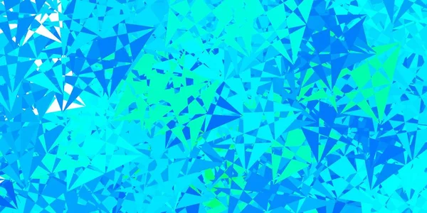 Dunkelblaues Grünes Vektorlayout Mit Dreiecksformen Illustration Mit Abstrakten Bunten Dreiecksformen — Stockvektor