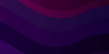 Koyu mor, eğri çizgileri olan pembe vektör arkaplan. Bükülmüş çizgileri olan yepyeni renkli bir çizim. Web siteleri, iniş sayfaları için desen.