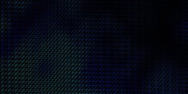 Çizgileri olan koyu mavi vektör düzeni. Soyut düz çizgilerle renkli gradyan çizimi. Web siteleri, iniş sayfaları için desen.