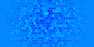 Noktalı koyu mavi vektör arkaplanı. Doğa tarzında rengarenk çizimler. İş ilanları için şablon.