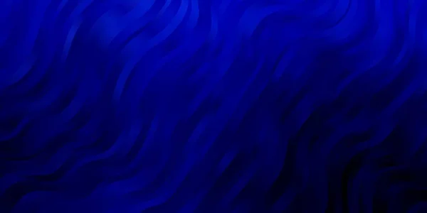 Σκούρο Μπλε Διανυσματική Υφή Ρυτίδες Πολύχρωμη Εικονογράφηση Κυκλικό Στυλ Γραμμές — Διανυσματικό Αρχείο
