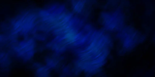 Tmavě Modrý Vektorový Obrazec Čárami Barevná Ilustrace Zakřivenými Čarami Vzor — Stockový vektor