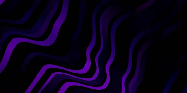 Dark Purple Modello Vettoriale Rosa Con Linee Spiritose Illustrazione Astratta — Vettoriale Stock