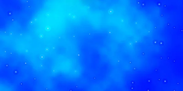 Azul Claro Fondo Vectorial Amarillo Con Estrellas Colores Ilustración Decorativa — Archivo Imágenes Vectoriales