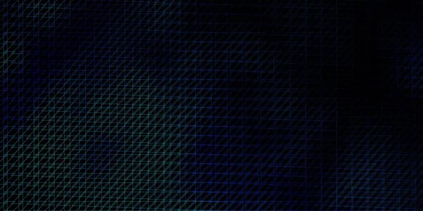 Dunkelblaues Vektorlayout Mit Linien Farbenfrohe Verlaufsdarstellung Mit Abstrakten Flachen Linien — Stockvektor