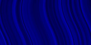 Eğri çizgileri olan koyu mavi vektör deseni. Eğimli yay ile soyut illüstrasyon. Reklamlar ve reklamlar için desen.