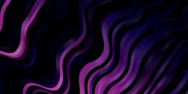 Fond Vectoriel Violet Foncé Avec Des Lignes Irisées Illustration Demi — Image vectorielle