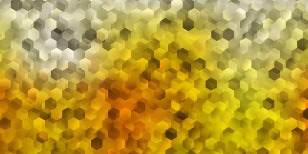 Fond Vectoriel Orange Clair Avec Des Formes Hexagonales Fond Flou — Image vectorielle