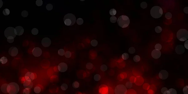 Темно Красный Векторный Фон Пузырями Иллюстрация Набором Ярких Красочных Абстрактных — стоковый вектор