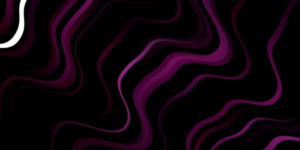 Темний Рожевий Синій Векторний Фон Вигнутими Лініями — стоковий вектор