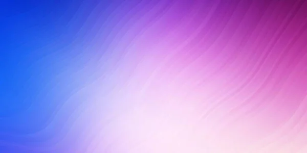 Rose Clair Texture Vectorielle Bleue Avec Courbes — Image vectorielle