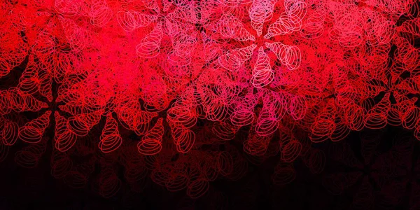 Rosa Escuro Modelo Vetor Vermelho Com Círculos Glitter Ilustração Abstrata — Vetor de Stock