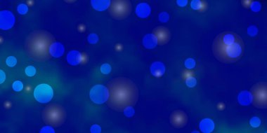 Çemberli hafif Mavili vektör dokusu, yıldızlar.