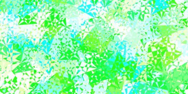 Üçgenli açık yeşil vektör arkaplanı. Soyut tarzda, üçgen ve çizgilerle basit bir tasarım. Duvar kağıtlarınız için tasarım.