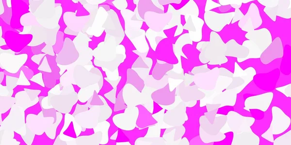 Fond Vectoriel Violet Clair Avec Des Formes Chaotiques Formes Abstraites — Image vectorielle