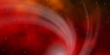 Koyu yeşil, neon yıldızlı sarı vektör şablonu.