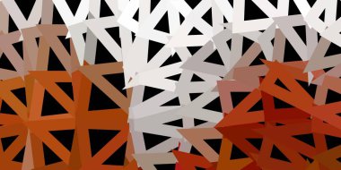 Koyu kahverengi vektör poli üçgen şablonu. Soyut üçgenlerle, çehre biçiminde akıllı illüstrasyon. Web siteleri için akıllı desen.