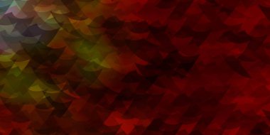 Açık yeşil, üçgenli sarı vektör arkaplan. Doğa tarzında üçgenleri olan güzel bir çizim. Reklamlar için desen.