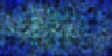 Açık mavi, kırmızı vektör arka planı çokgen biçiminde. Gradyan dikdörtgenleri ve kareleri olan renkli çizimler. Reklamlar ve reklamlar için desen.