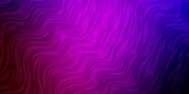 Eğrili hafif Mor vektör deseni.