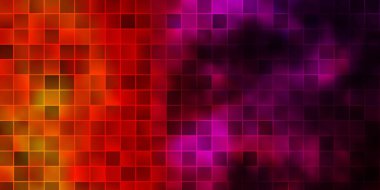 Açık Pembe, sarı vektör arkaplanı çokgen biçiminde. Gradyan dikdörtgenleri ve kareleri olan renkli çizimler. Reklamlar ve reklamlar için desen.