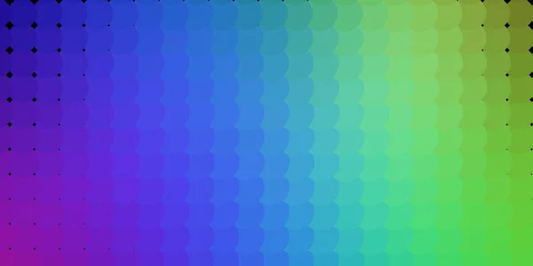 Heller Mehrfarbiger Vektorhintergrund Mit Kreisen Illustration Mit Einer Reihe Leuchtender — Stockvektor