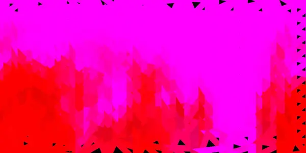 暗粉色矢量三角形马赛克背景 带有三角形的碎玻璃样式的图解 登陆网页设计 — 图库矢量图片