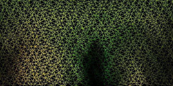 Hellgrüne Gelbe Vektor Geometrische Polygonale Tapete Illustration Glasscherbenstil Mit Dreiecken — Stockvektor