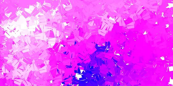 Luz Púrpura Patrón Mosaico Triángulo Vector Rosa Ilustración Abstracta Moderna — Archivo Imágenes Vectoriales