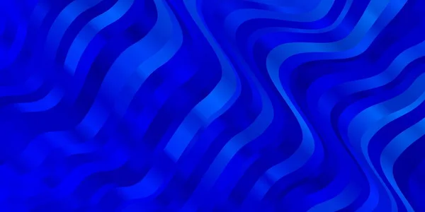 Dark Blue Vector Background Bent Lines — Stock Vector