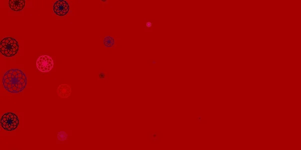 Světle Modrá Červené Vektorové Pozadí Bublinami Moderní Abstraktní Ilustrace Barevnými — Stockový vektor