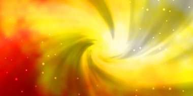 Neon yıldızlı Light Orange vektör şablonu. Küçük ve büyük yıldızlı parlak renkli bir illüstrasyon. İş tanıtımınız için tasarım.