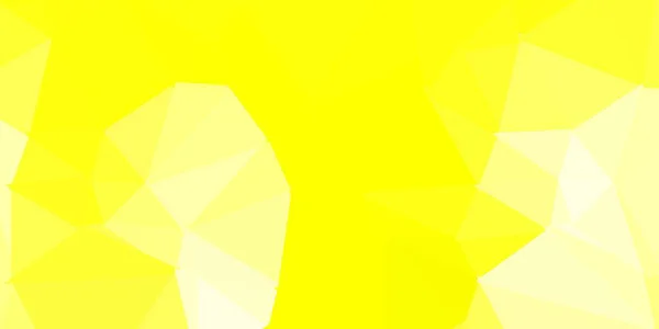 浅黄矢量三角形马赛克图案 带有三角形的碎玻璃样式的图解 网站的智能模式 — 图库矢量图片