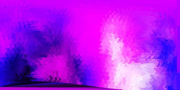 Luz Púrpura Patrón Poligonal Vector Rosa Ilustración Degradado Estilo Poligonal — Vector de stock