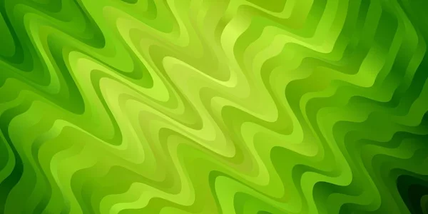 Modèle Vectoriel Vert Clair Avec Lignes Courbes — Image vectorielle