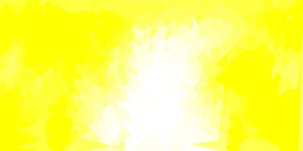 Světle Žlutá Vektorová Šablona Trojúhelníku Mozaika Barevné Ilustrace Pojetím Trojúhelníku — Stockový vektor